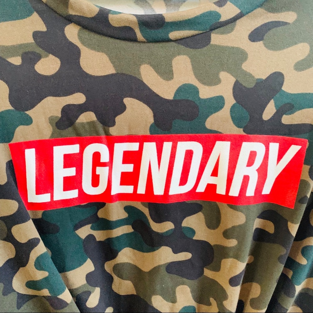 Camouflage cropped long sleeve tee - Picture 4 of 5